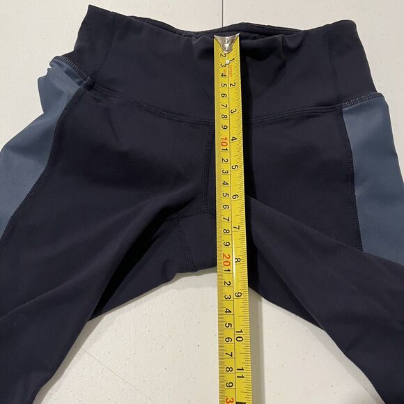 Athleta Colorblock Shine Revelation Capri Navy SIZE XS - Picture 6 of 10